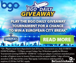 BGO daily giveaway promotional image