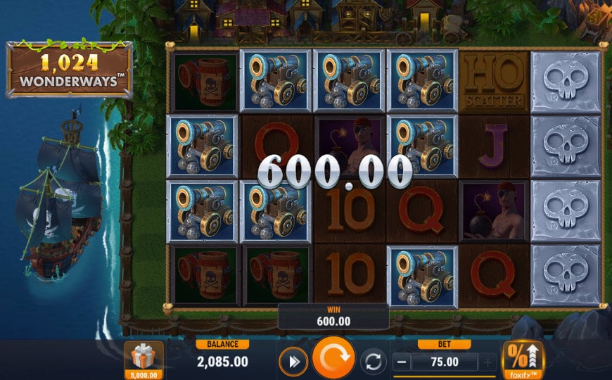 Gameplay screenshot of Boom Pirates