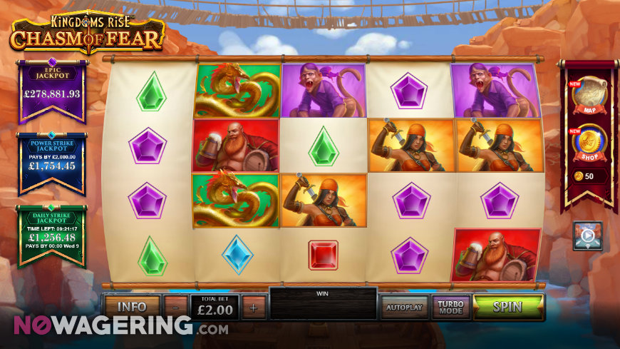 Gameplay of Kingdoms Rise Chasm of Fear