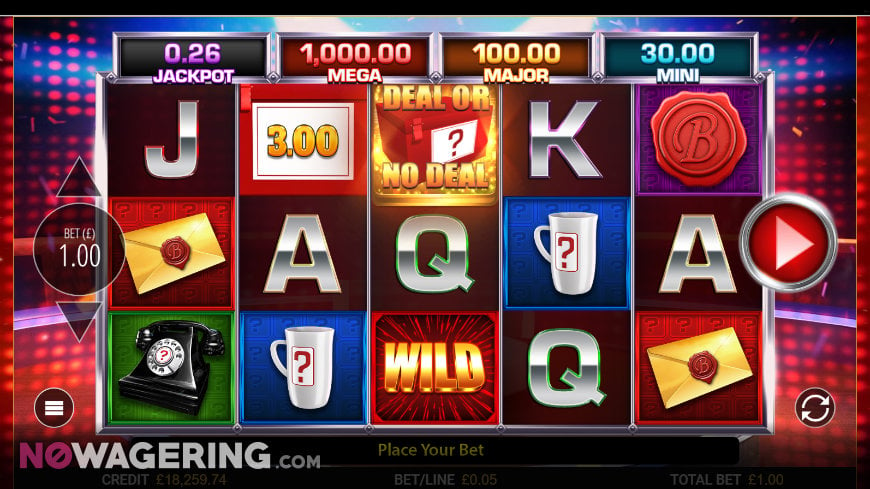 Deal or No Deal Lightning Spins gameplay screenshot