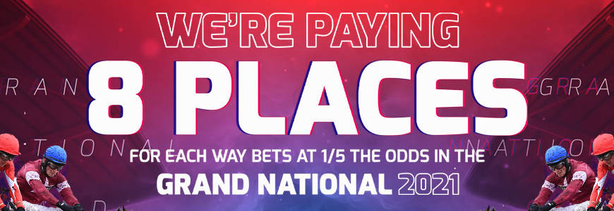 Grand National 2021 - Betfred - 8 Places