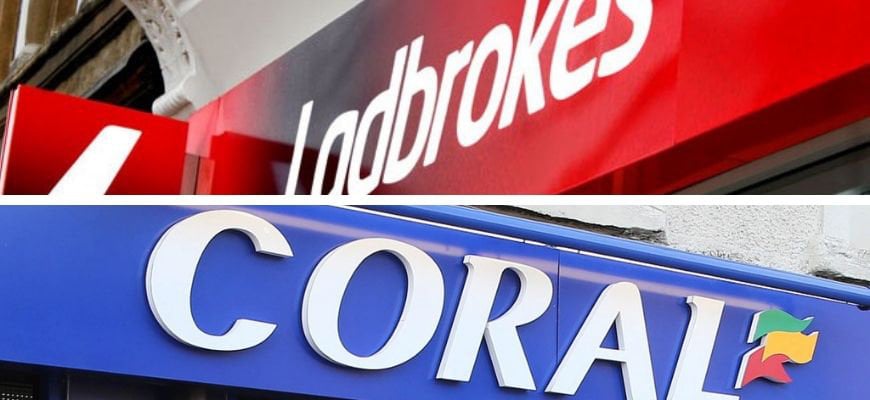 Ladbrokes and Coral casinos landbased store logos