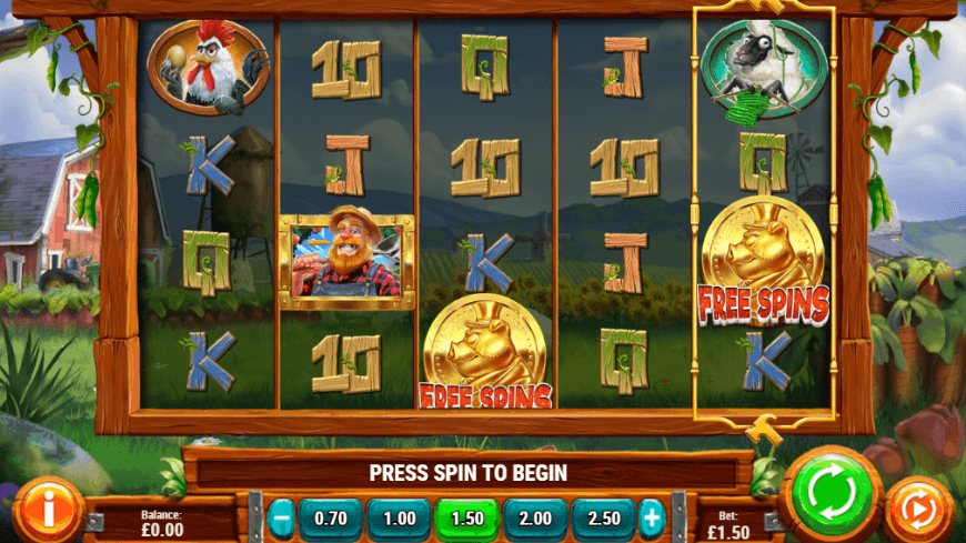 A screenshot of Piggy Bank Farm slot