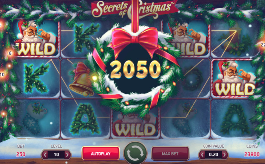 Screenshot of Secrets of Christmas slot