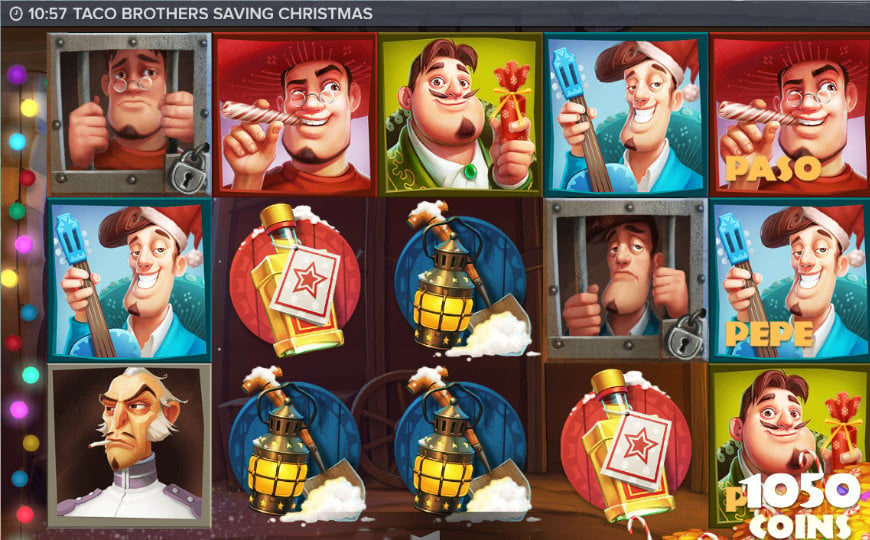 Screenshot of Taco Brothers Saving Christmas slot