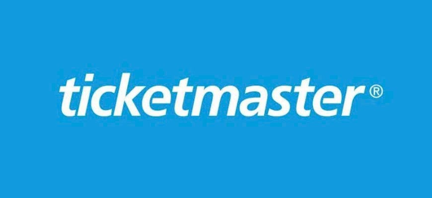 Ticketmaster logo on blue background