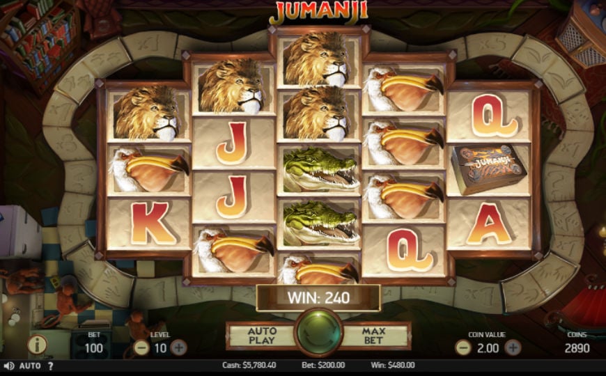 Jumanji slot by Netent gameplay