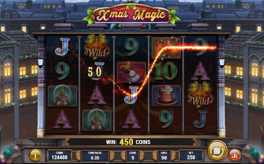 A gameplay screenshot of Xmas Magic