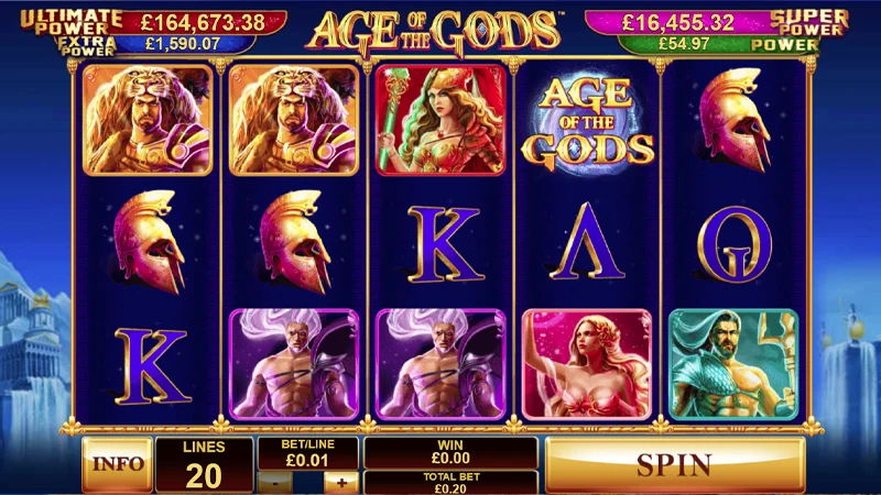 Screenshot of Age of the Gods slot 