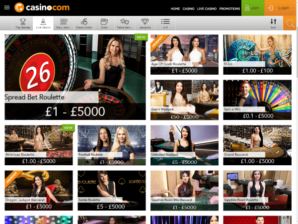 Casino.com Desktop Screenshot 6