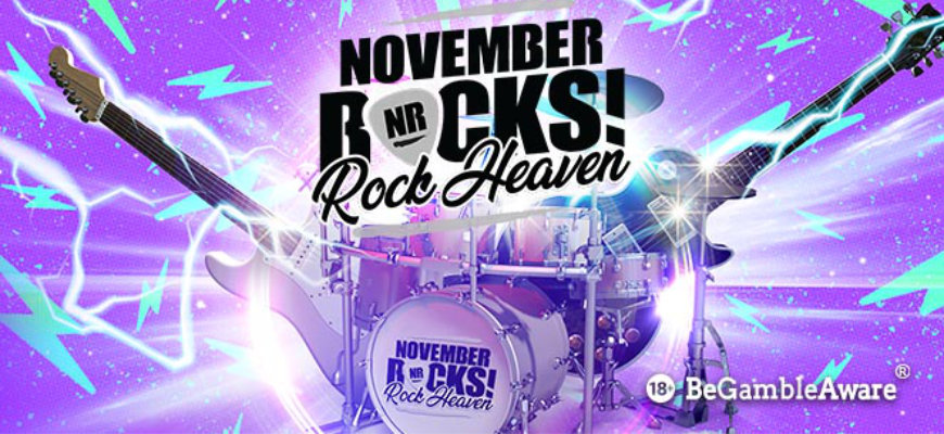 Make sure your November rocks with BGO Casino's 30k giveaway - Banner