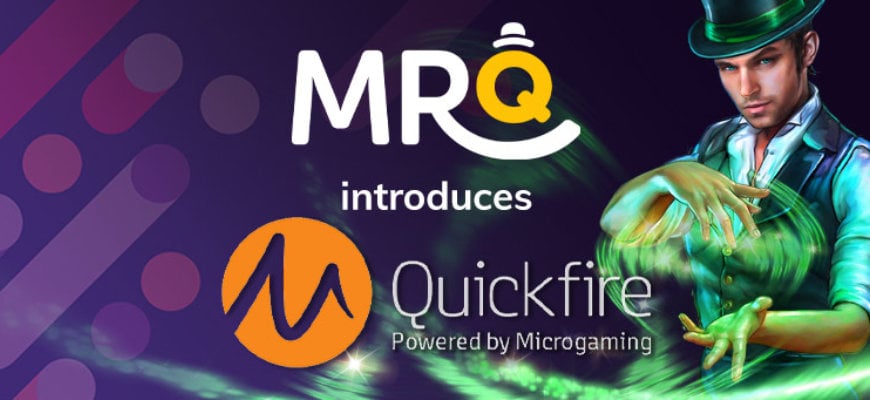 Influx of Microgaming slots land at no wagering casino Mr Q - Banner