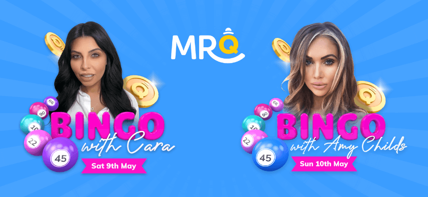 MrQ host weekend of influencer bingo featuring reality TV stars - Banner