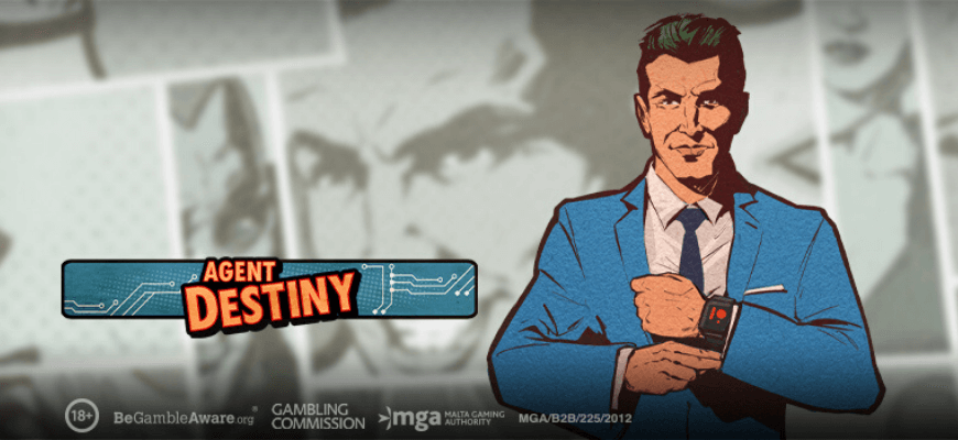 Play'n GO reveals brand new comic-book inspired slot Agent Destiny - Banner