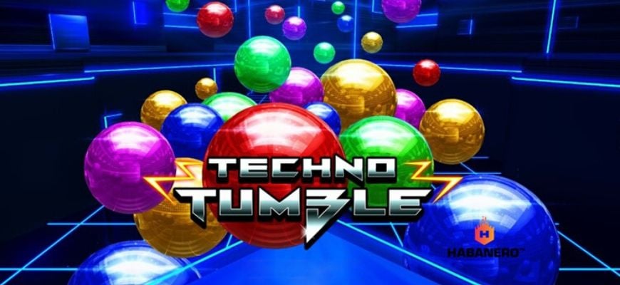 Habanero releases innovative reel-free slot Techno Tumble - Banner