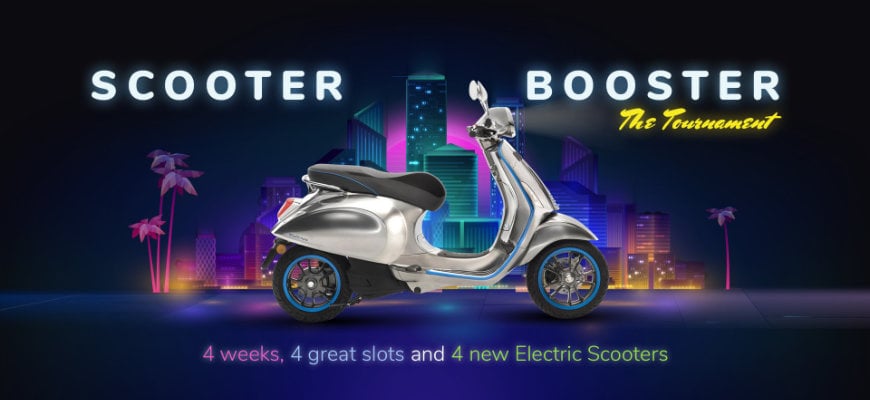 Win an Electric Scooter with PlayOJO's Scooter Booster spinoff - Banner