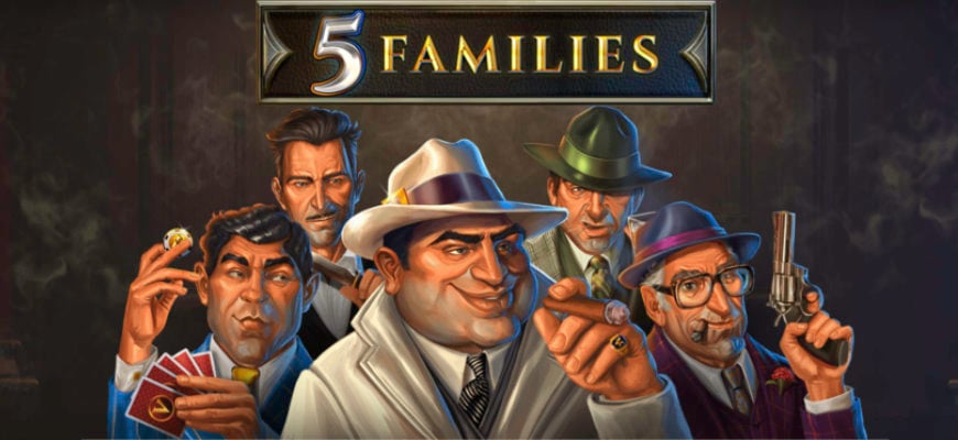 Step back in time with Red Tiger Gaming's sinister new slot 5 Families - Banner