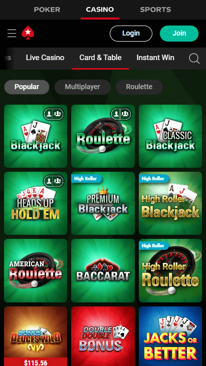 PokerStars Mobile - Table & Card Games