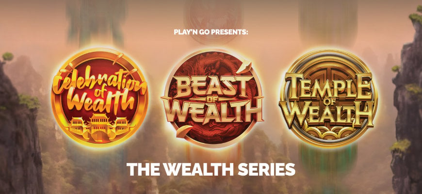 Play'n GO release three new games as part of brand new Wealth series - Banner