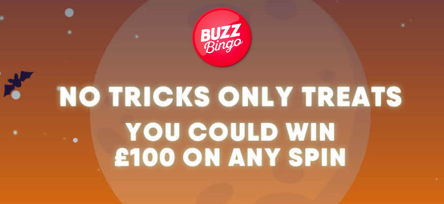 Win wager-free spins and cash in Buzz Bingo's Creepy Reels Spinner promo - Banner
