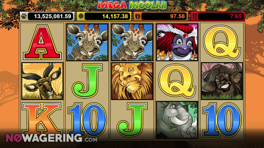 Mega Moolah Online Slot by MicroGaming Screenshot 1