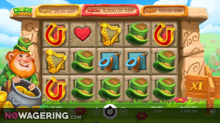 Irish Pot Luck Online Slot by NetEnt - Screenshot