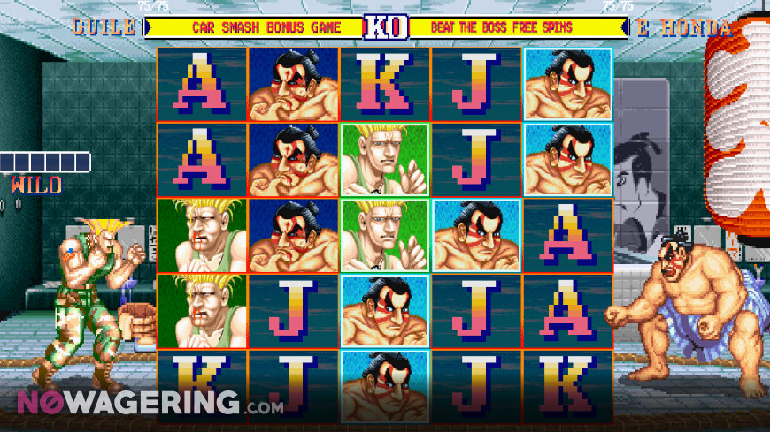 Street Fighter 2 World Warrior Slot Online Slot by NetEnt Screenshot 1