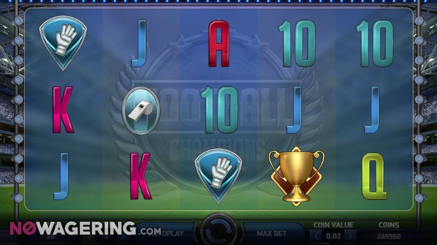 Football Champions Cup Online Slot by NetEnt Screenshot 1