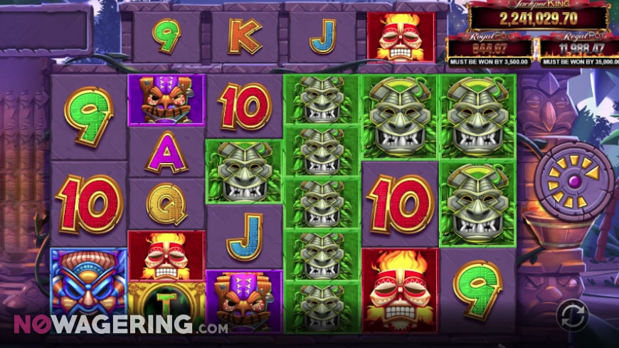 Tiki Treasures Megaways Online Slot by Blueprint Gaming Screenshot 1