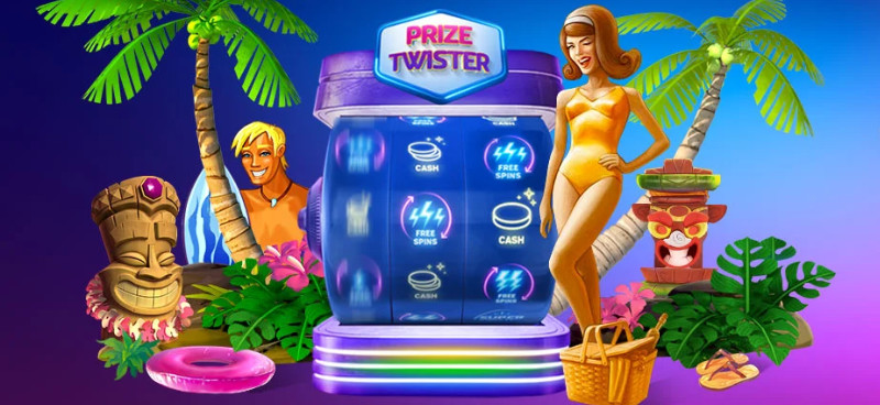 Win up to £25K in cash or free spins on PlayOJO's Free Summer Twists - Banner