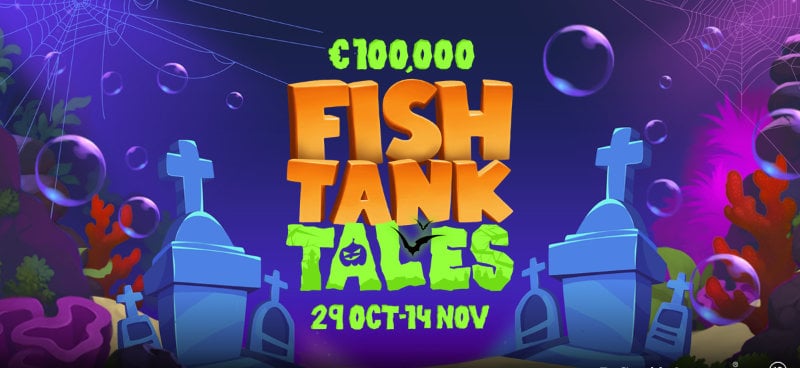 Win a share of €100,000 in PlayOJO's Fish Tank Tales campaign - Banner