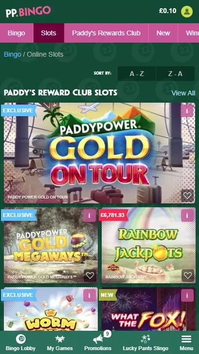 Paddy Power Bingo Mobile Screenshot 4