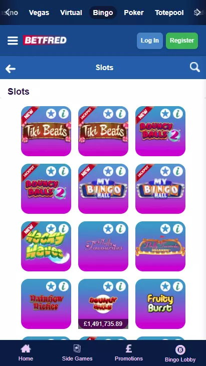 Betfred Bingo Mobile Screenshot 4