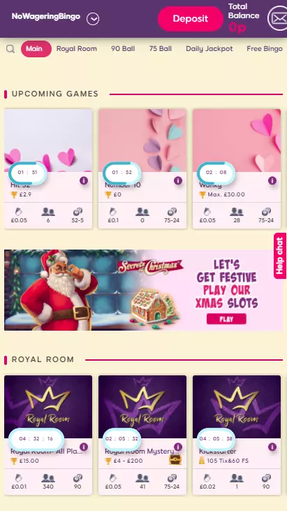 Lovehearts Bingo Mobile Screenshot 2