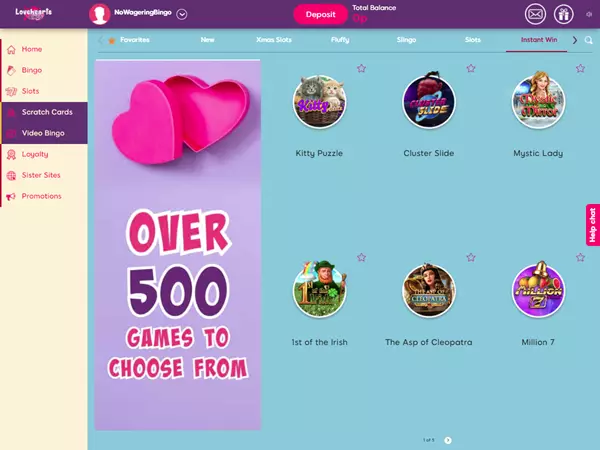 Lovehearts Bingo Desktop Screenshot 5