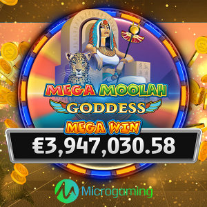 Lucky player lands €3.9 million win on Mega Moolah Goddess - Thumbnail