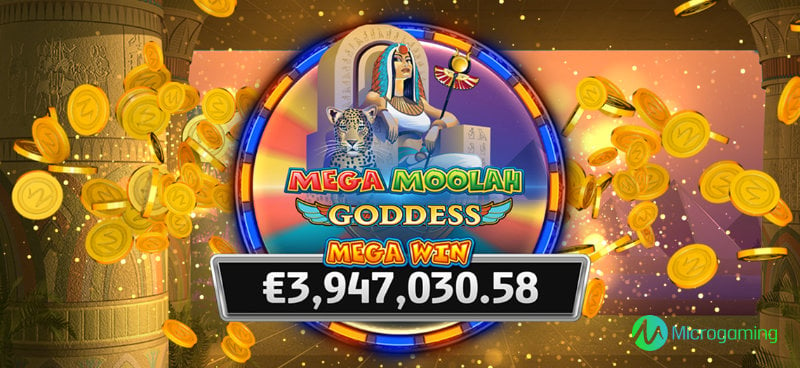 Lucky player lands €3.9 million win on Mega Moolah Goddess - Banner