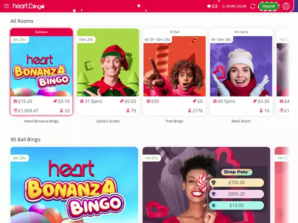 Heart Bingo Desktop Screenshot 2