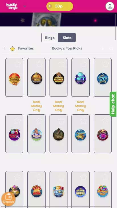 Bucky Bingo Mobile Screenshot 3