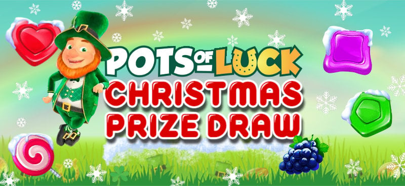 Win Amazon vouchers and more in Pots of Luck's Christmas Draw - Banner