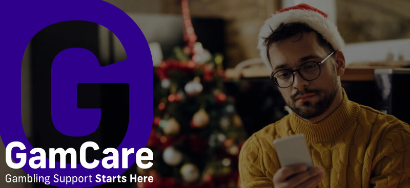 GamCare: "Our phone line is open 24/7 over the Christmas period" - Banner