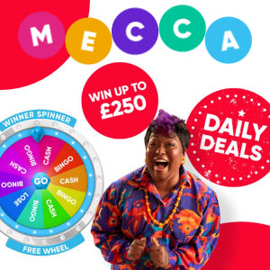 Thousands of prizes to be won daily on Mecca Bingo's Free Spinner - Thumbnail