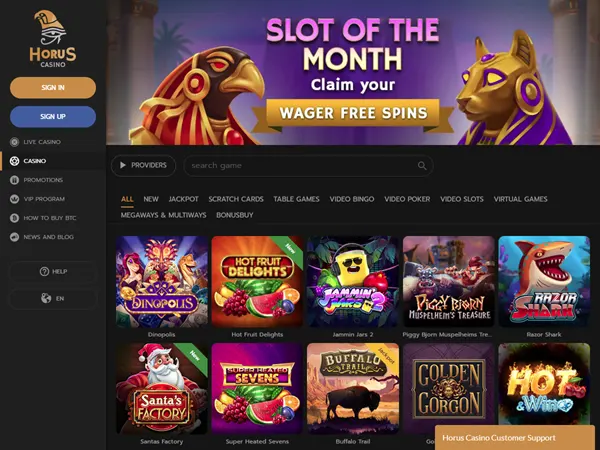 Horus Casino Desktop Screenshot 4