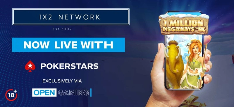 PokerStars goes live with 1X2 Network - Banner