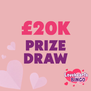 Win a share of £20K in Lovehearts Bingo's Prize Draw - Thumbnail