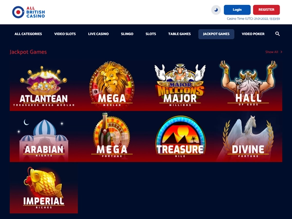 All British Casino Desktop Screenshot 3