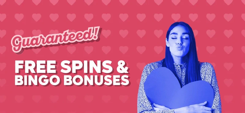 Open Valentine's Day cards for free spins and more at Buzz Bingo - Banner