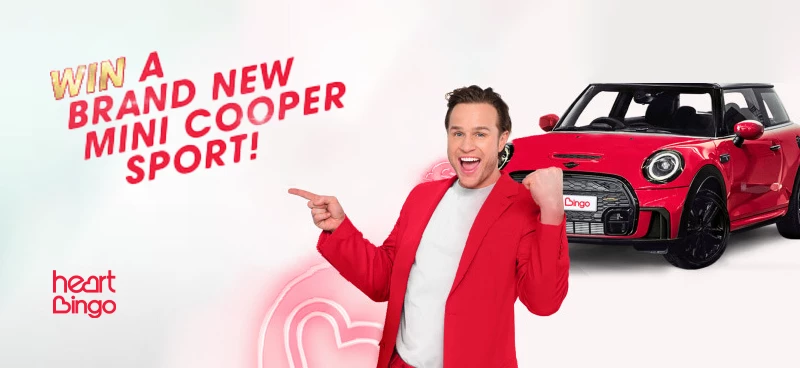 Win a Mini Cooper Sport with Heart Bingo - Banner