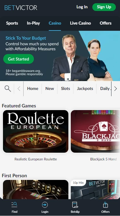 BetVictor Casino Mobile Screenshot 3
