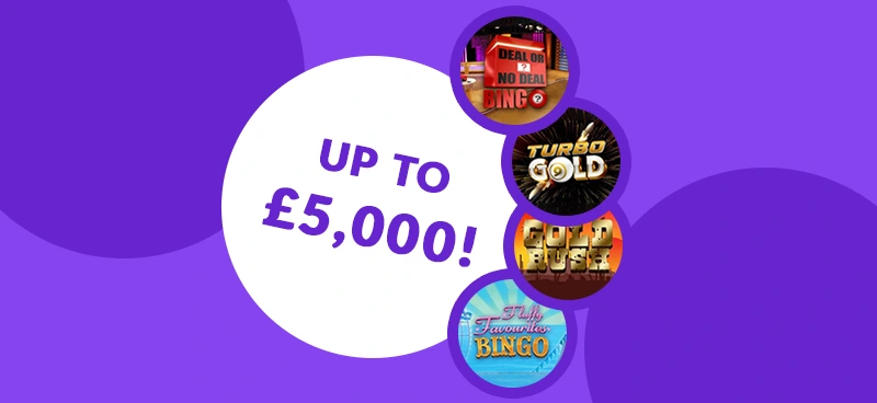Win a share of up to £5,000 with Mecca Bingo's April Jackpot Showers - Banner